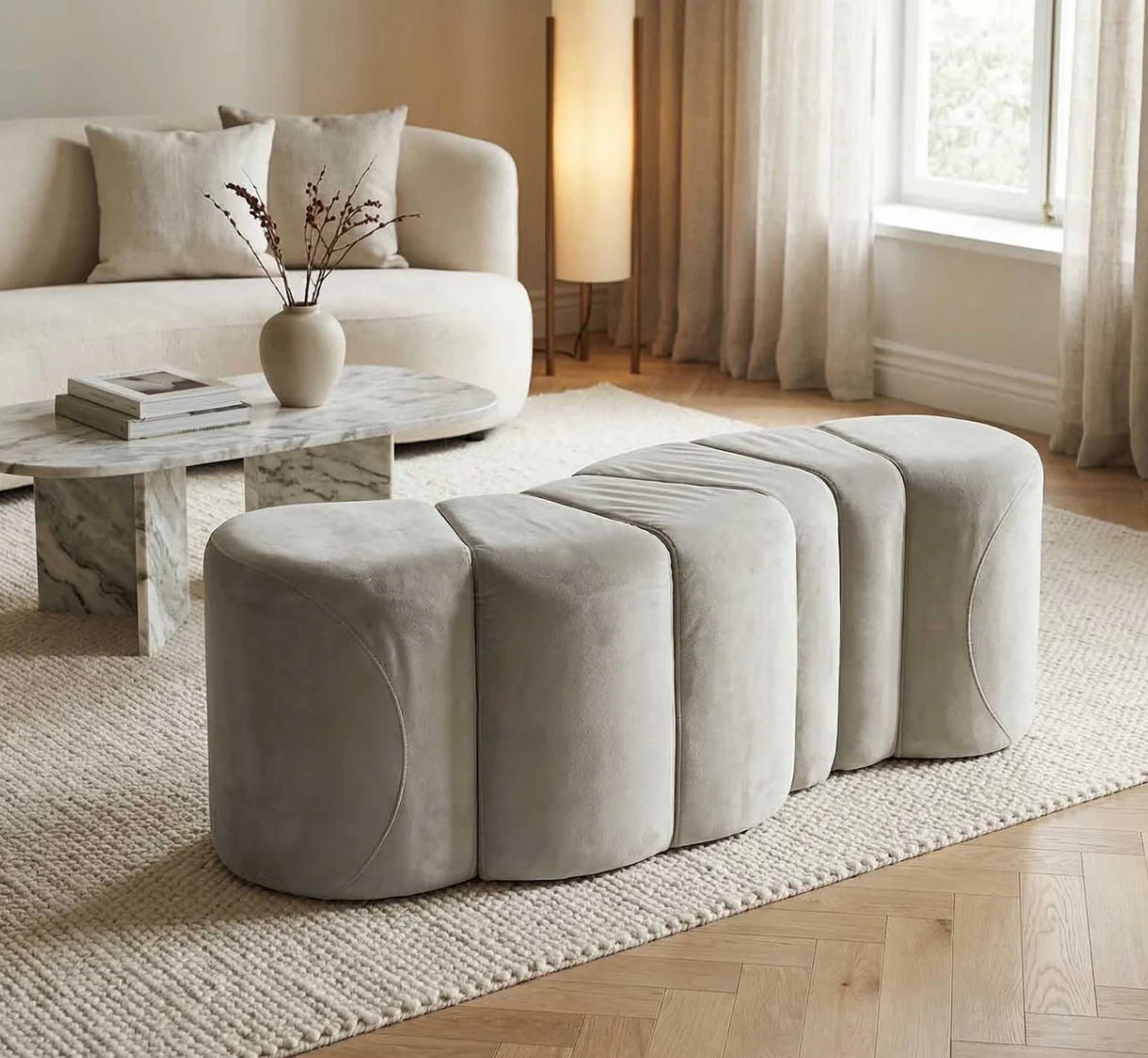 Lottie Bench - Ivory