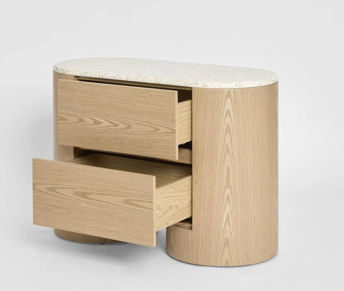 Harbour 2 Drawer Bedside Table