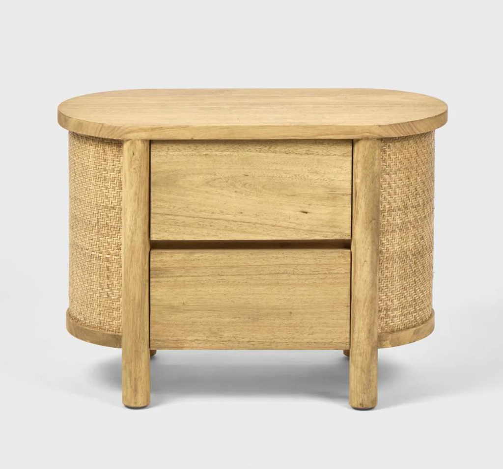 Coastal 2 Drawer bedside table