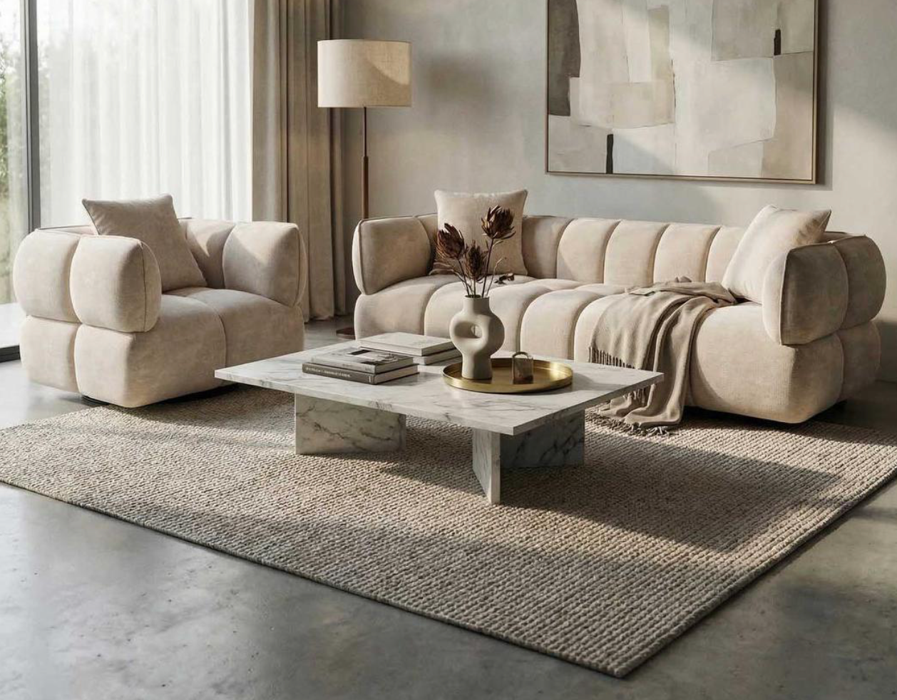 Dorothy Swivel Armchair - Beige