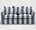 Henley 2 Seater Sofa - Blue/White Stripe