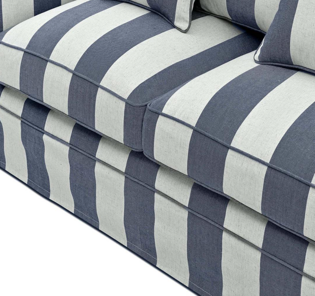 Henley 2 Seater Sofa - Blue/White Stripe