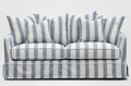 Pre Order: Henley 2.5 Seater Sofa - Sky Blue and White Stripe