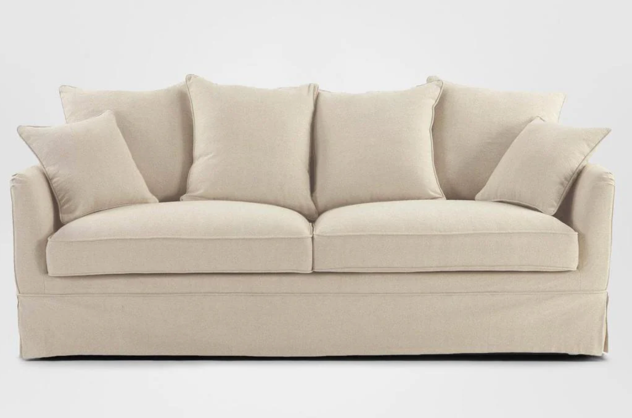 Pre Order: Henley 3 Seater Sofa - Linen Blend Beige