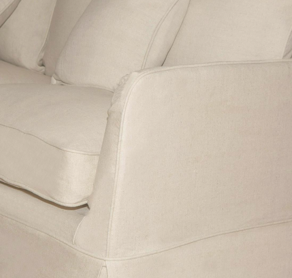 Pre Order: Henley 3 Seater Sofa - Linen Blend Beige
