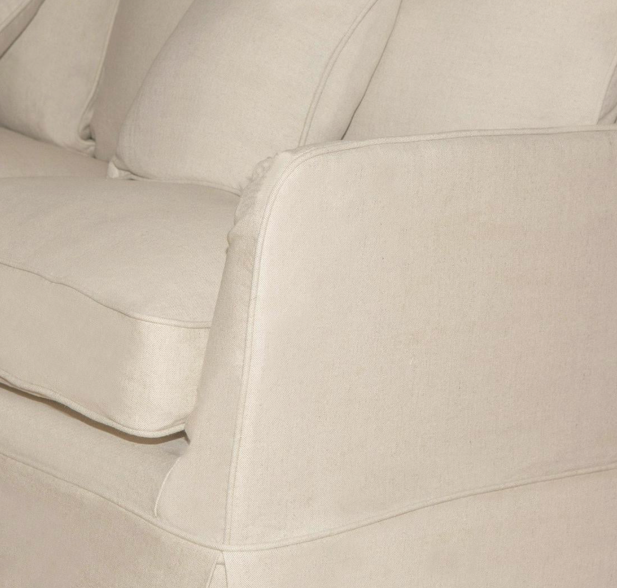 Pre Order: Henley 3 Seater Sofa - Linen Blend Beige