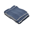 Henley 2 Seater Slip Cover - Navy with White Piping
