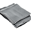 Henley 2 Seater Slip Cover - Grey with White Piping