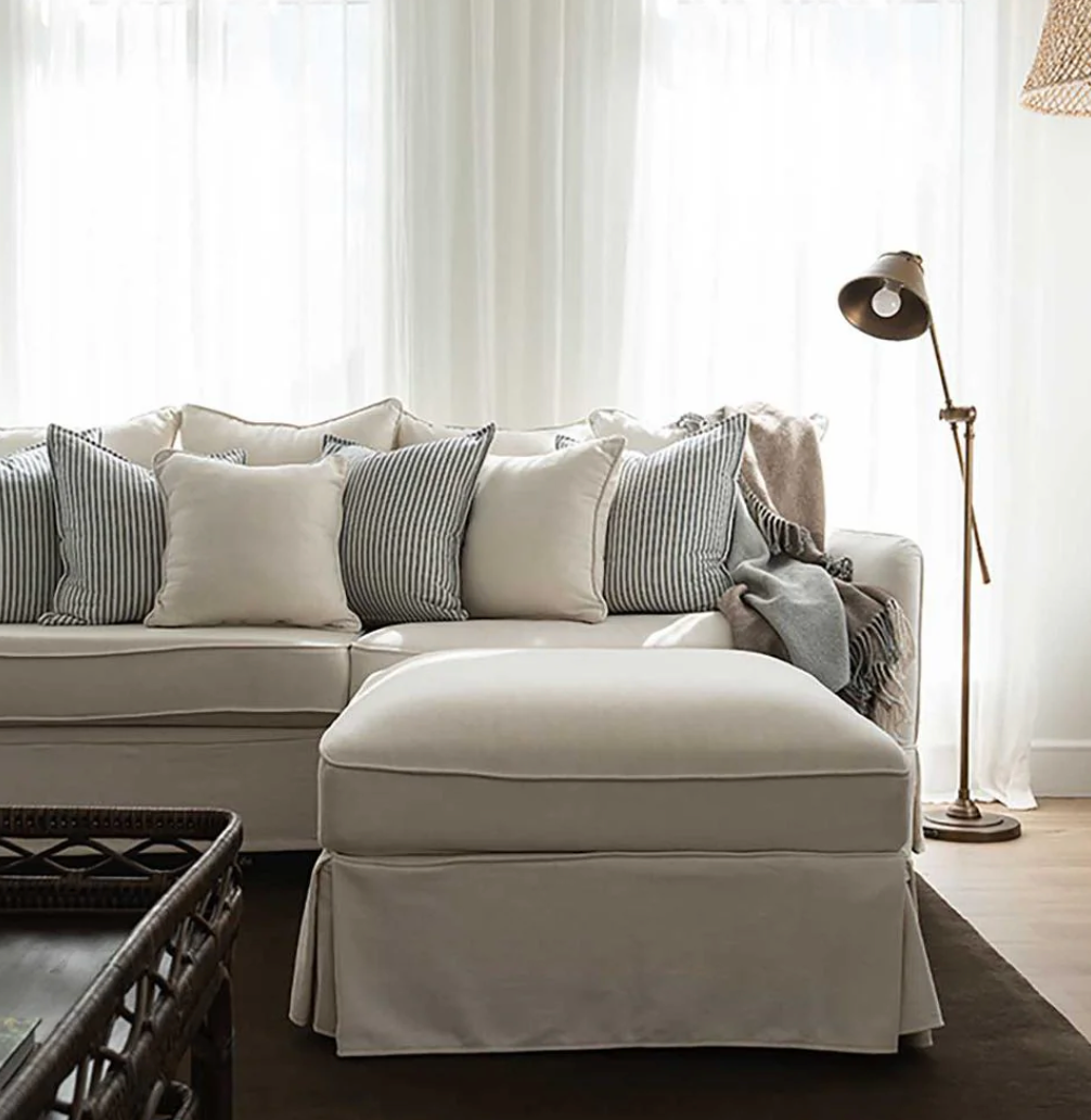 Pre Order: Henley Ottoman - Ivory