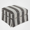 Pre Order: Henley Ottoman - Grey and Cream Stripe