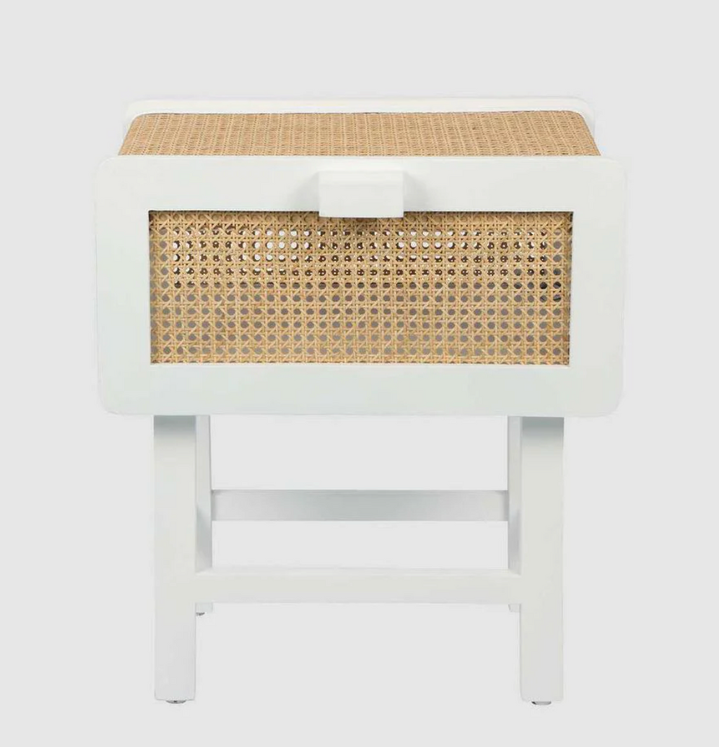 Harper bedside Table White