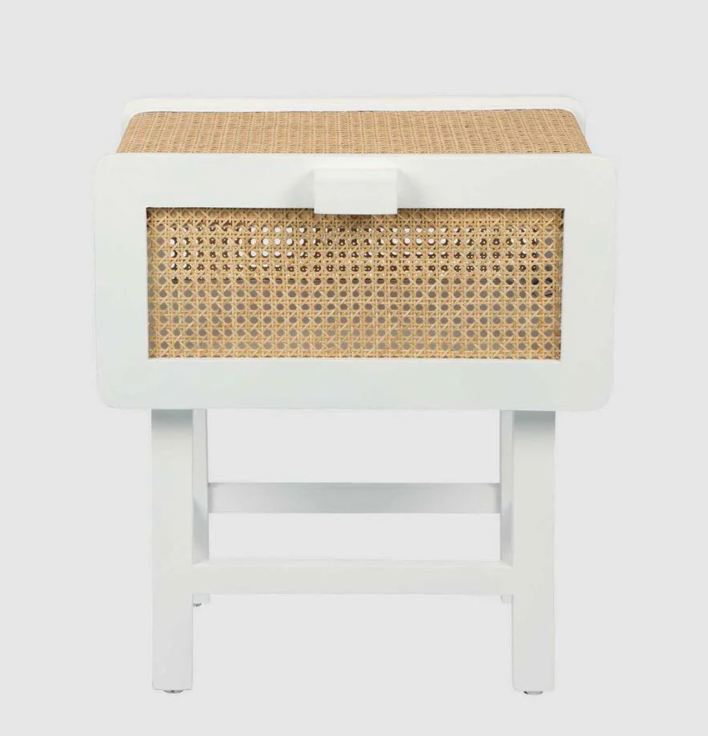 Harper bedside Table White