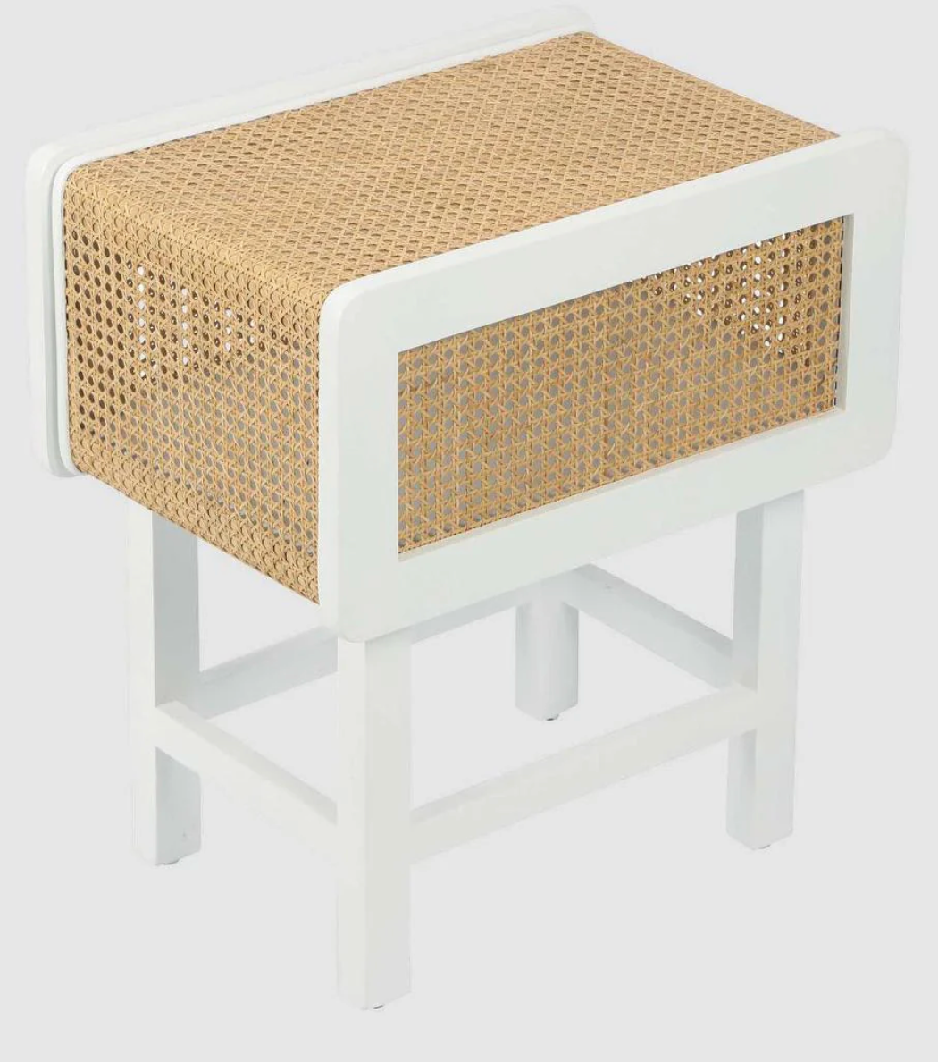 Harper bedside Table White